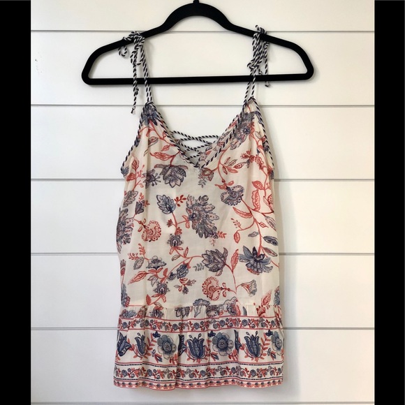 NEW Floral Tie Tank - Picture 3 of 3